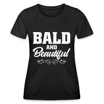 Kahl und schön - Frauen Funktions-T-Shirt - Schwarz - Vorne - AI Model Female 172 light (172cm)