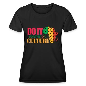 Black History Month Black History - Frauen Funktions-T-Shirt - Schwarz - Vorne - AI Model Female 172 light (172cm)