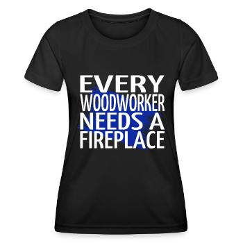 charpentier plombier hommes un charpentier prière t-shirts - T-shirt sport Femme - noir - Devant - AI Model Female 172 light (172cm)