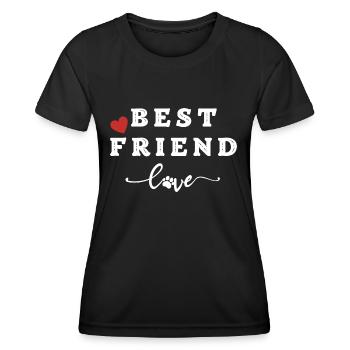 Meilleur ami - T-shirt sport Femme - noir - Devant - AI Model Female 172 light (172cm)