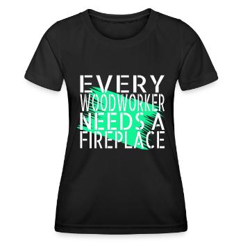 Carpenter Jokes Tshirts Present Idea - Women's Functional T-Shirt - black - Front - AI Model Female 172 light (172cm)