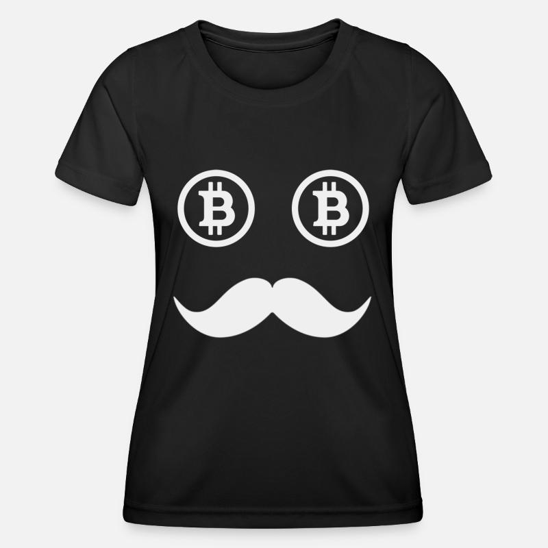 Bitcoin Cryptocurrency Blockchain - Women's Functional T-Shirt - black