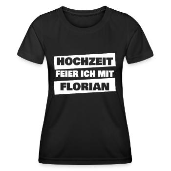JGA Florian - Frauen Funktions-T-Shirt - Schwarz - Vorne - AI Model Female 172 light (172cm)