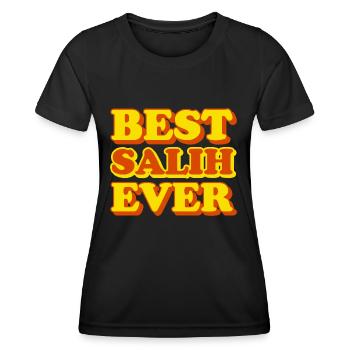 Salih First Name Funny Gift - Women's Functional T-Shirt - black - Front - AI Model Female 172 light (172cm)