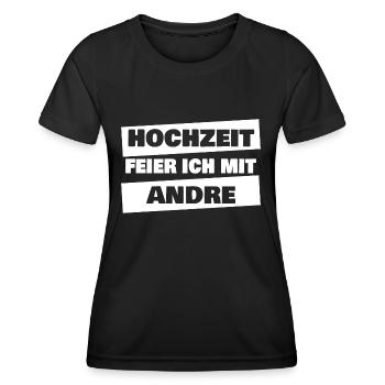 Andre - Women's Functional T-Shirt - black - Front - AI Model Female 172 light (172cm)