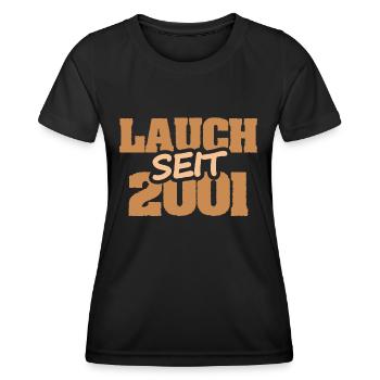 2001 - T-shirt sport Femme - noir - Devant - AI Model Female 172 light (172cm)
