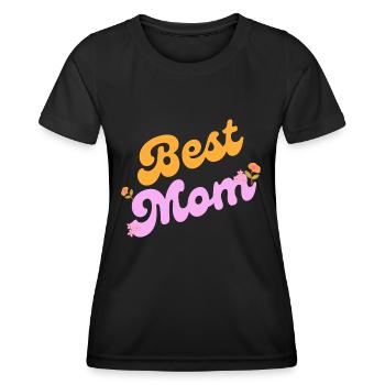 Best Mom - Frauen Funktions-T-Shirt - Schwarz - Vorne - AI Model Female 172 light (172cm)