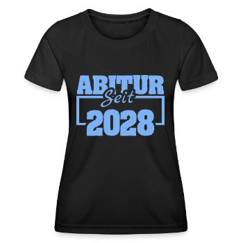 Abitur 2028 - Frauen Funktions-T-Shirt - Schwarz - Vorne - AI Model Female 172 light (172cm)