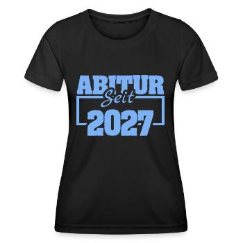 Abi 2027 - Frauen Funktions-T-Shirt - Schwarz - Vorne - AI Model Female 172 light (172cm)