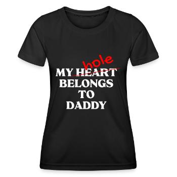 Lustiger schwuler Slogan - Frauen Funktions-T-Shirt - Schwarz - Vorne - AI Model Female 172 light (172cm)
