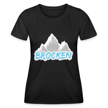Morceau - T-shirt sport Femme - noir - Devant - AI Model Female 172 light (172cm)