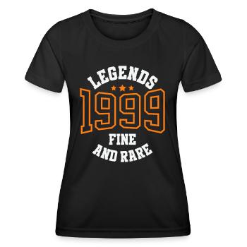 Legends 1999 – Belle et rare idée cadeau vintage - T-shirt sport Femme - noir - Devant - AI Model Female 172 light (172cm)