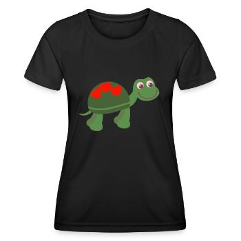 Turtle - Women's Functional T-Shirt - black - Front - AI Model Female 172 light (172cm)