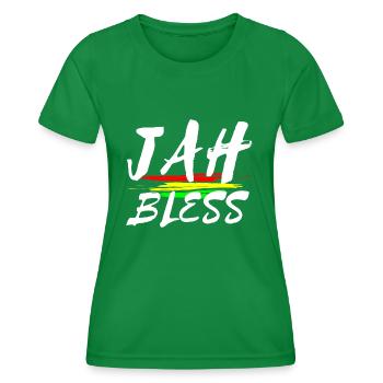 Gott segne - Frauen Funktions-T-Shirt - Kelly Green - Vorne - AI Model Female 172 dark (172cm)