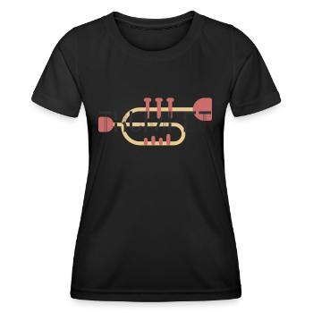 Trumpet - Women's Functional T-Shirt - black - Front - AI Model Female 172 light (172cm)