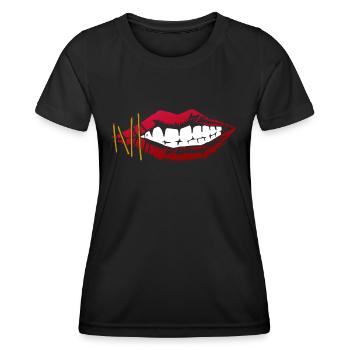Lips - Women's Functional T-Shirt - black - Front - AI Model Female 172 light (172cm)