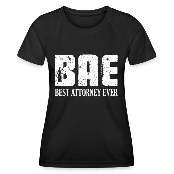 BAE Best Attorney Ever Advocate Lawyer - Women's Functional T-Shirt - black - Front - AI Model Female 172 light (172cm)