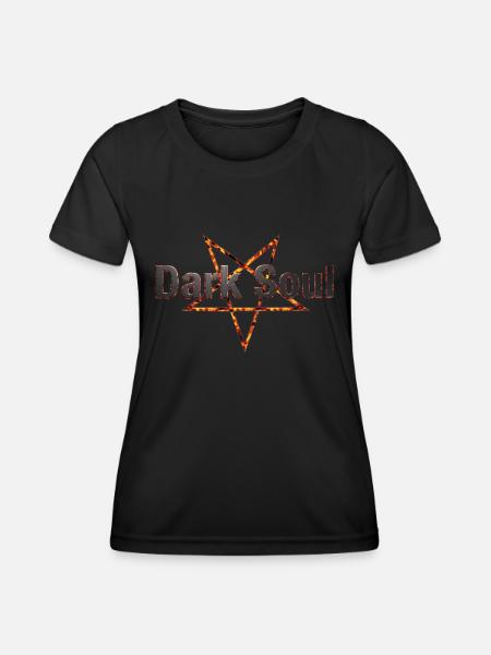 Dark Soul - Frauen Funktions-T-Shirt - Schwarz