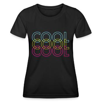 REFROIDIR - T-shirt sport Femme - noir - Devant - AI Model Female 172 light (172cm)