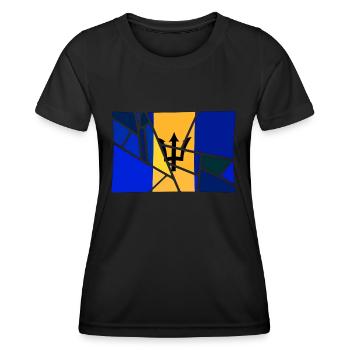 Barbados - Frauen Funktions-T-Shirt - Schwarz - Vorne - AI Model Female 172 light (172cm)