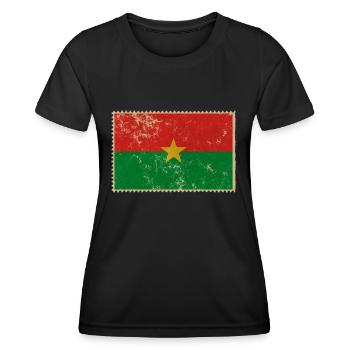 Burkina Faso - Women's Functional T-Shirt - black - Front - AI Model Female 172 light (172cm)