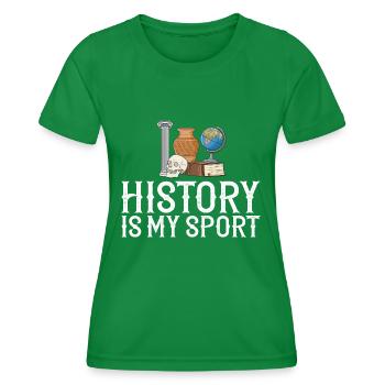 Geschichte Lehrer Lektion Professor Historiker - Frauen Funktions-T-Shirt - Kelly Green - Vorne - AI Model Female 172 dark (172cm)