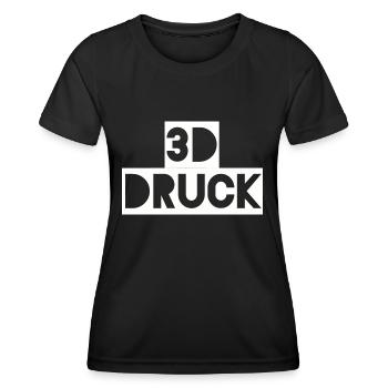 3D Druck Print Filament Shirt Geschenk - Frauen Funktions-T-Shirt - Schwarz - Vorne - AI Model Female 172 light (172cm)
