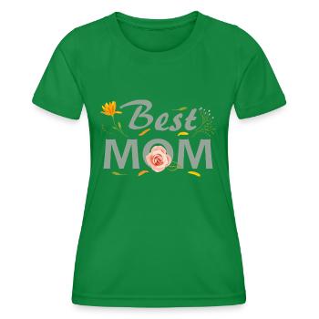 Meilleure maman - T-shirt sport Femme - vert - Devant - AI Model Female 172 dark (172cm)