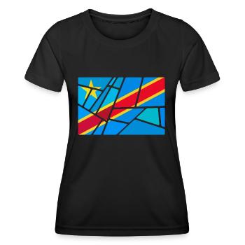 Congo - T-shirt sport Femme - noir - Devant - AI Model Female 172 light (172cm)