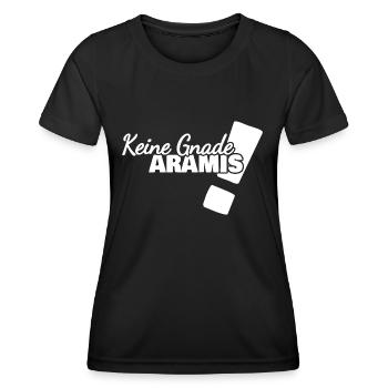 Gnade Aramis - Frauen Funktions-T-Shirt - Schwarz - Vorne - AI Model Female 172 light (172cm)