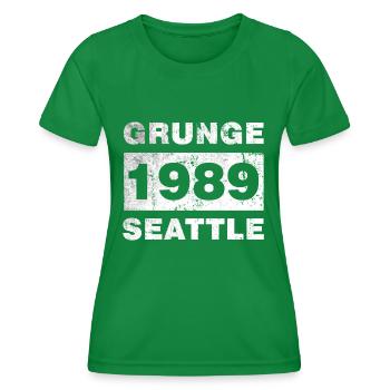 GRUNGE SEATTLE 1989 - T-shirt sport Femme - vert - Devant - AI Model Female 172 dark (172cm)