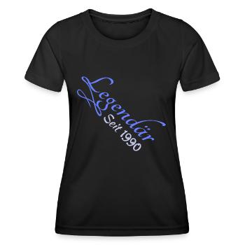 Witzig 1990 - Frauen Funktions-T-Shirt - Schwarz - Vorne - AI Model Female 172 light (172cm)