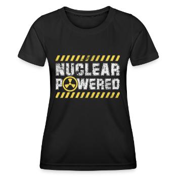 Énergie nucléaire - T-shirt sport Femme - noir - Devant - AI Model Female 172 light (172cm)