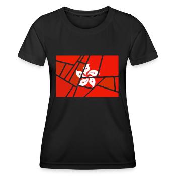 Geschenk für Hongkong - Frauen Funktions-T-Shirt - Schwarz - Vorne - AI Model Female 172 light (172cm)
