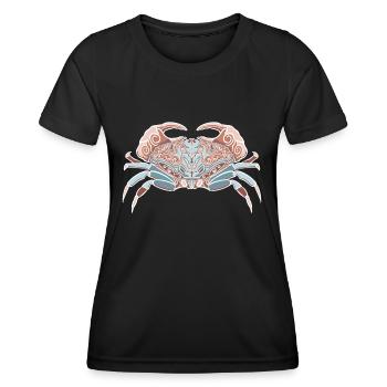 Krebs Tierkreiszeichen - Frauen Funktions-T-Shirt - Schwarz - Vorne - AI Model Female 172 light (172cm)