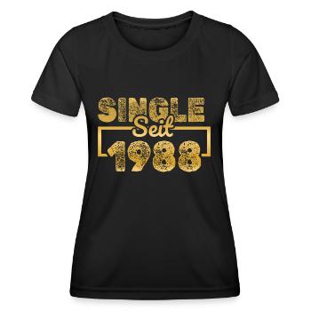 seit 1988 - Frauen Funktions-T-Shirt - Schwarz - Vorne - AI Model Female 172 light (172cm)
