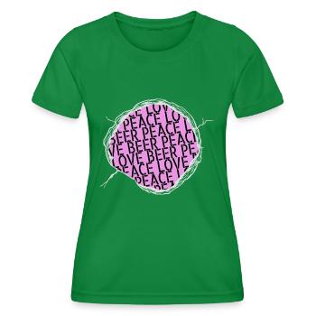 Global Peace Brewery Humour Happy Sorority Liqueur - T-shirt sport Femme - vert - Devant - AI Model Female 172 dark (172cm)