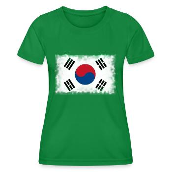 Corée du Sud - T-shirt sport Femme - vert - Devant - AI Model Female 172 dark (172cm)