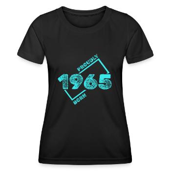 1965 1965 - Women's Functional T-Shirt - black - Front - AI Model Female 172 light (172cm)