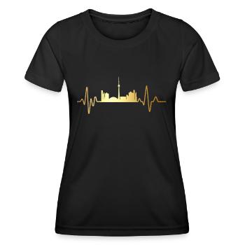 Herzschlag Toronto - Frauen Funktions-T-Shirt - Schwarz - Vorne - AI Model Female 172 light (172cm)