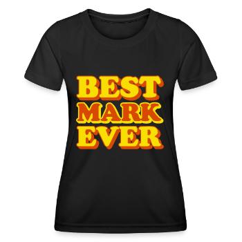 Lustiges Geschenk mit Vornamen markieren - Frauen Funktions-T-Shirt - Schwarz - Vorne - AI Model Female 172 light (172cm)