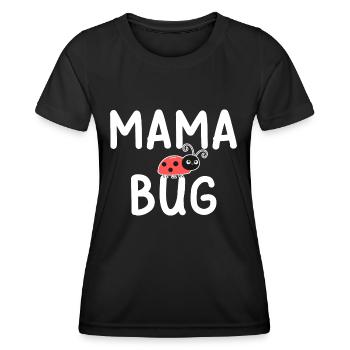 Mama Bug Coccinelle Maman Drôle - T-shirt sport Femme - noir - Devant - AI Model Female 172 light (172cm)