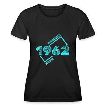 1962 - Women's Functional T-Shirt - black - Front - AI Model Female 172 light (172cm)