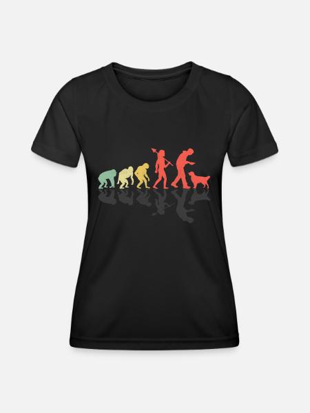 Evolution Golden Retriever GR Hunde Retriever - Frauen Funktions-T-Shirt - Schwarz