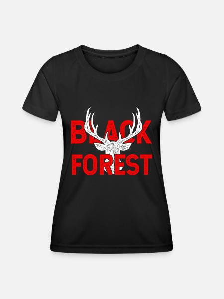 Black Forest for Black Shirts - Frauen Funktions-T-Shirt - Schwarz