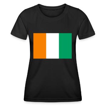 Ivory Coast - Women's Functional T-Shirt - black - Front - AI Model Female 172 light (172cm)