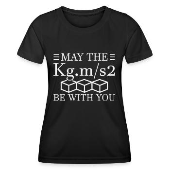 Physik Physiker - Frauen Funktions-T-Shirt - Schwarz - Vorne - AI Model Female 172 light (172cm)