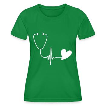 Infirmière Krankenschwester Corona - T-shirt sport Femme - vert - Devant - AI Model Female 172 dark (172cm)