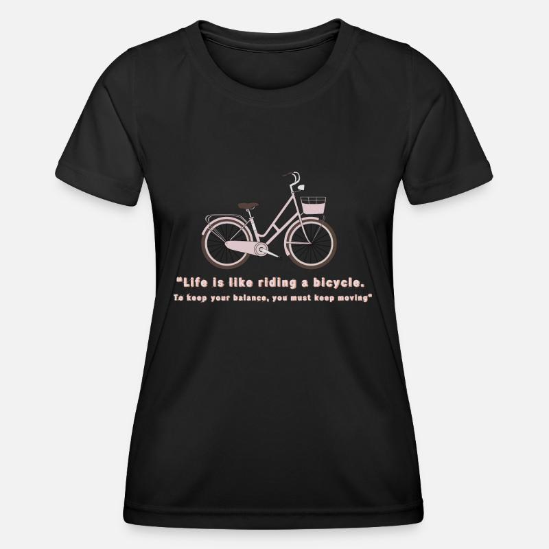 Bicycle life 🚲 - Women's Functional T-Shirt - black