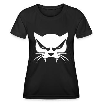 Bad Cat - Women's Functional T-Shirt - black - Front - AI Model Female 172 light (172cm)